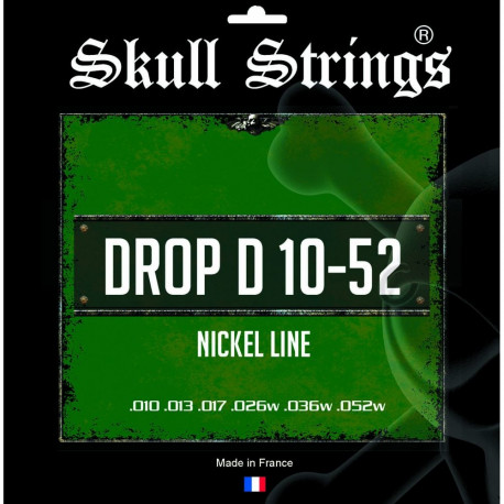 Skull Strings Set Drop D 10-52 010 013 017 026w 036w 052w