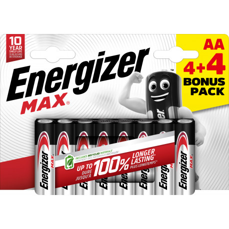 Energizer patarei Max Alkaline AA CHP8 4+4