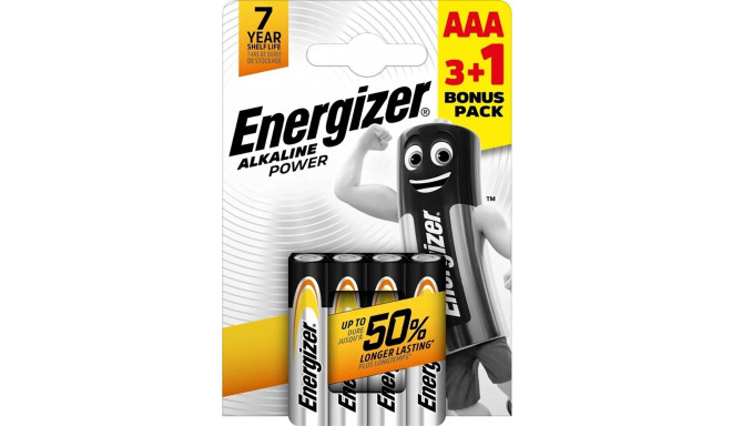 Energizer patarei Alkaline Power AAA CHP4 3+1