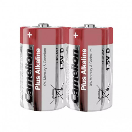 Battery - Camelion D LR20 Plus Alkaline 1.5V 34.2x61.5mm 137g 2pcs