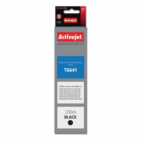 Ink Cartridge - Activejet Ae-664, Black