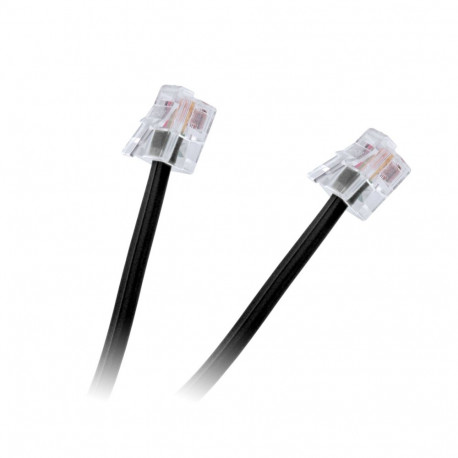 Kabel telefon.abonencki 20m czarny (10 tk.)