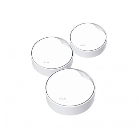 TP-LINK Wi-Fi 6 Mesh-võrgusüsteem Deco X50 (3-pack) AX3000 kogu kodu 802.11ax 574+2402 Mbit/s Ethern