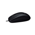 Logitech M90 Wired Mouse, USB Type-A, Optical, 1000 DPI, Black