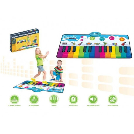 Rainbow piano mat 120x46 cm