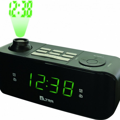 Clockradio Kasia (Kate) with projector, black