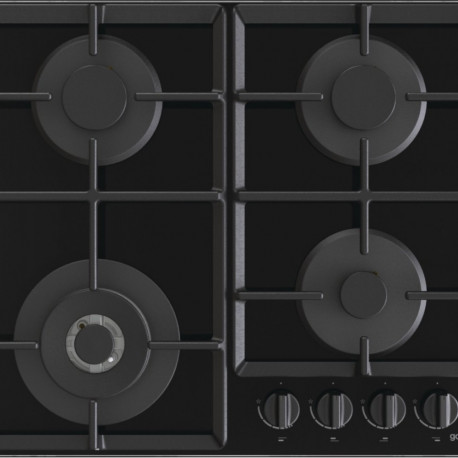 The Gorenje GTW641EB is a 60cm gas-on-glass hob known for its sleek black design an