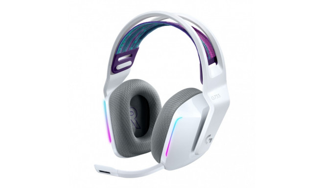 Logitech G733 LIGHTSPEED Wireless RGB Gaming Headset - White
*   Connectivi