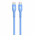 USB C - USB C cable 1m. silicone blue