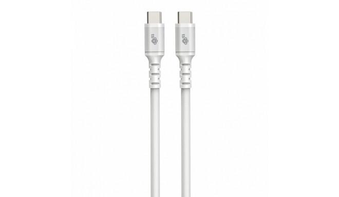 USB C - USB C cable 1m. silicone white