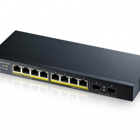 GS1100-10HP-EU0102F 120W PoE 8xGigabit 2xFiber Uplilk Switch