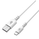Cable USB-USB C 2m silicone white Quick Charge