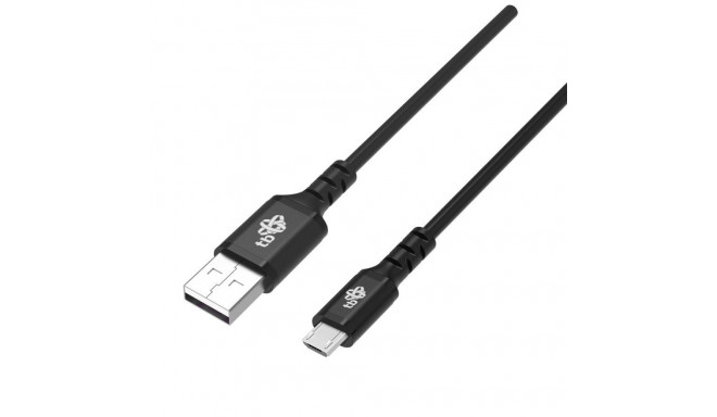 Cable USB0-Micro USB 2m silicone black Quick Charge