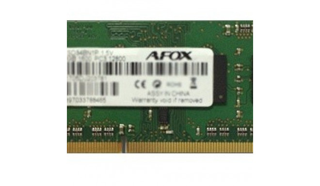 Afox RAM SO-DIMM DDR3 8GB 1 600MHz