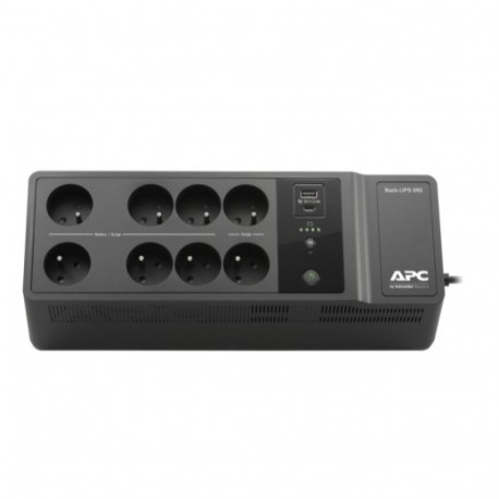 Product: APC Back-UPS 850VA, 230V, 8 French Outlets (6 Battery Backup + 2 Surge Pro