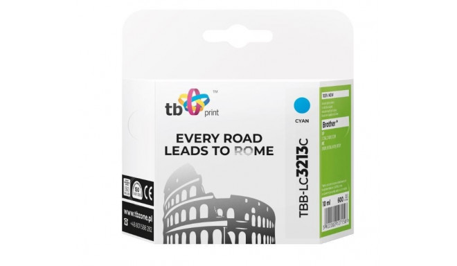 Ink for Brother DCPJ722 DW cyan TBB-LC3213C 100% new