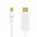 Mini DisplayPort to HDMI, 4K , 2m, white