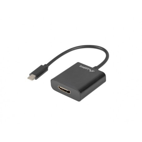 USB Type-C (Male) to HDMI (Female) Adapter - 15cm, Black