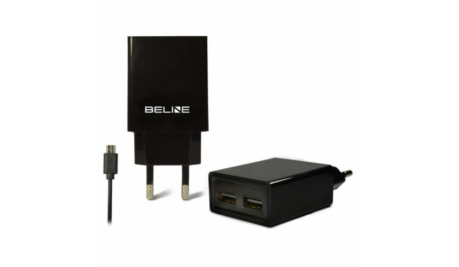 Product Name: Dual USB Travel Charger with Micro-USB Cable (2A) - Black
Pro