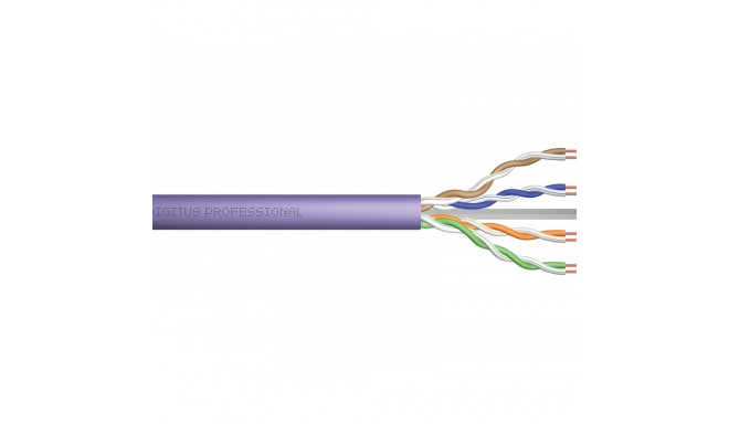 Installation Cable U/UTP Cat.6, Solid Copper, PVC, 305m, Violet