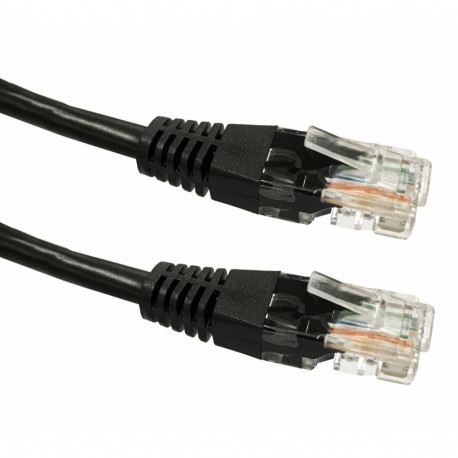 Cable Patchcord cat. 5e RJ45 UTP 3m black