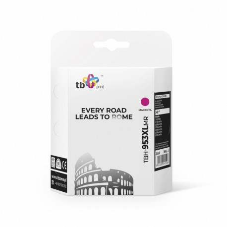 Ink for HP OJ 8710 AiO TBH-953XLMR magenta refabrication