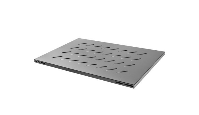 1U 19" Fixed Rack Shelf, 465x715mm, Black