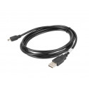 Lanberg kaabel USB 2.0 mini AM-BM5P 1,8m, must
