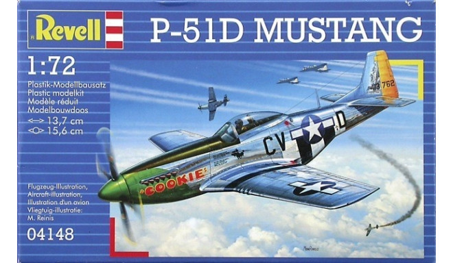 Plastic model P-51D Mustang