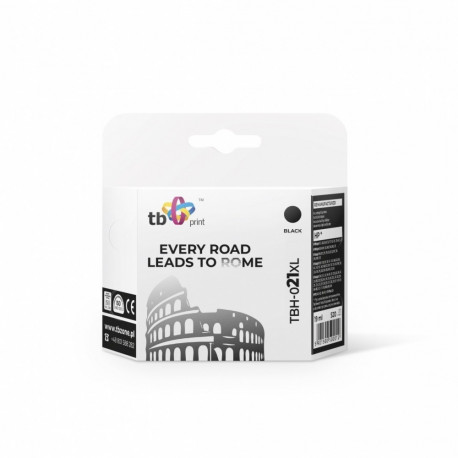Ink TBH-021XL (HP No. 21 - C9351AE) Black remanufactured