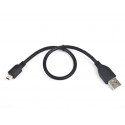 Gembird kaabel Mini USB - USB 2.0 0,3m, must