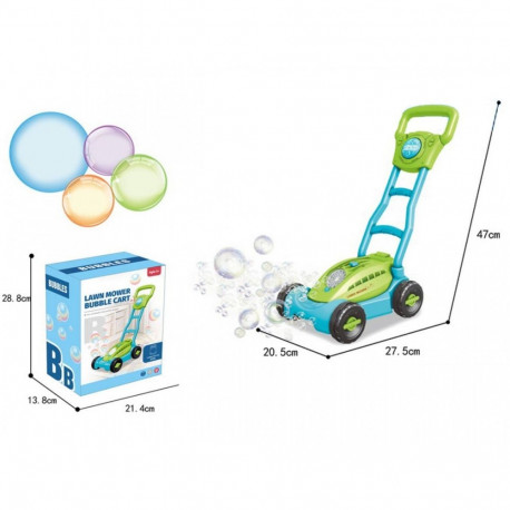 Soap bubble mower light b/o, blue