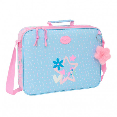 School Satchel BlackFit8 Smile Pink Light Blue 38 x 28 x 6 cm