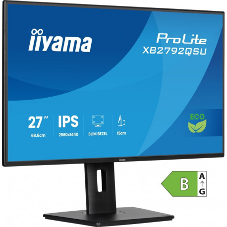 "68,6cm/27"" (2560x1440) iiyama ProLite XB2792QSU-B1 16:9 IPS 3ms 120Hz HDMI DisplayPort USB VESA Sp