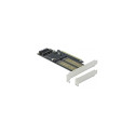 PCIe x16 Karte > 1 x M.2 Key B + 1 x NVMe M.2 Key M + 1 x mSATA