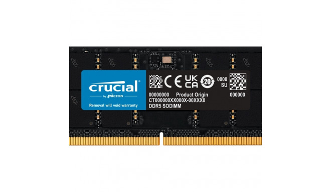 Crucial RAM Notebook DDR5 SODIMM 32GB/5600 CL46 (16Gbit)