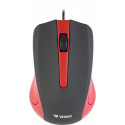 USB wired mouse, 3 buttons, rubberized surface