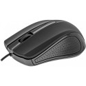 USB wired mouse, 3 buttons, rubberized surface, 1000DPI