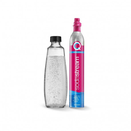 "SodaStream Zubehör Glaskaraffe DUO 1-Pack + Reservezylinder"