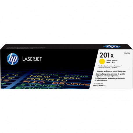 "HP Toner 201X CF402X Gelb bis zu 2.300 Seiten"