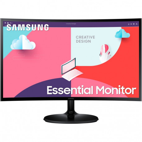 "61cm/24'' (1920x1080) Samsung S24C364EAU Essential Curved 16:9 4ms HDMI VGA Full HD Black"