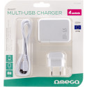Omega USB laadija 4xUSB EU + kaabel, valge (42672) (avatud pakend)