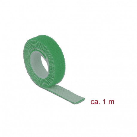 Delock Hook-and-loop fasteners L 1 m x W 13 mm roll green