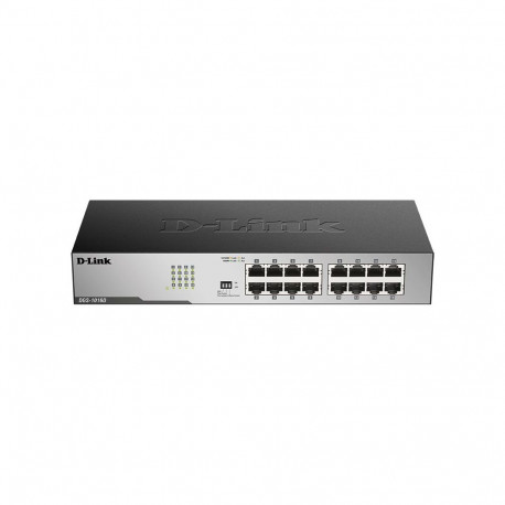 D-Link | 16-Port Gigabit Unmanaged Desktop Switch | DGS-1016D | Unmanaged | Desktop