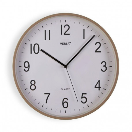 Wall Clock Versa Grey Plastic 40 x 40 x 5,5 cm