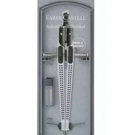 Kompass Faber-Castell Hõbedane artikuleeritud (5 Ühikut)