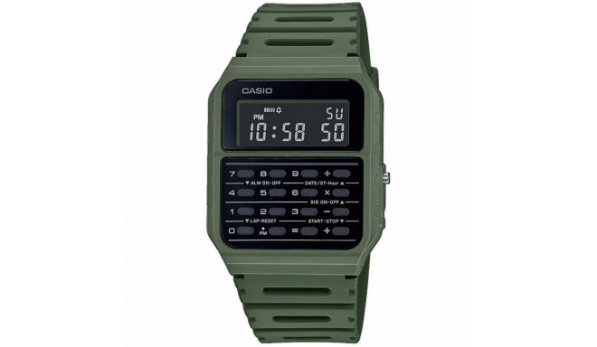 Unisex Kell Casio CALCULATOR Must Roheline