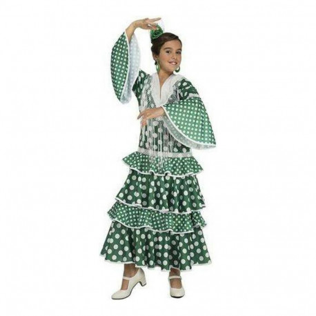 Costume for Children My Other Me Giralda Green Flamenco Dancer - 3-4 Years