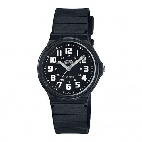 Unisex Kell Casio MQ-71-1 Must (Ø 34 mm)