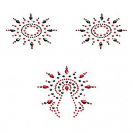 Gloria Set Black & Red Mystim (3 pcs)